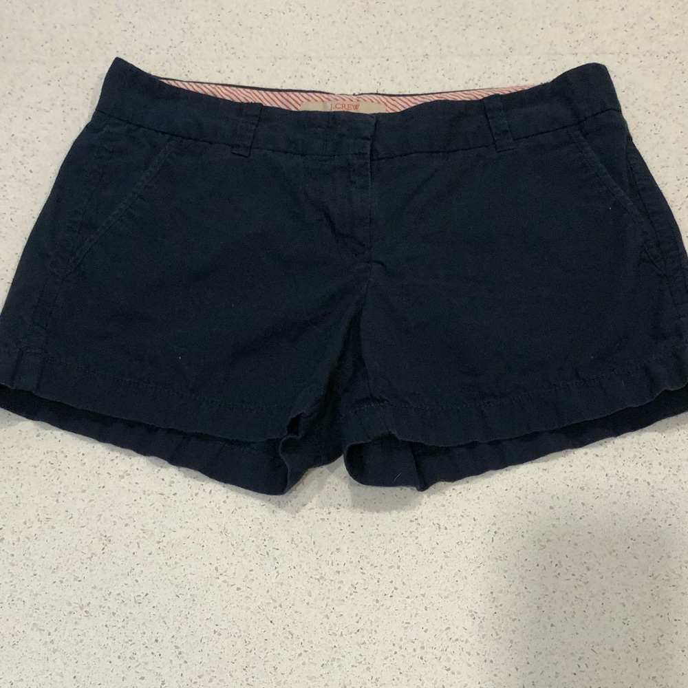 JCREW navy shorts size 2 !!
